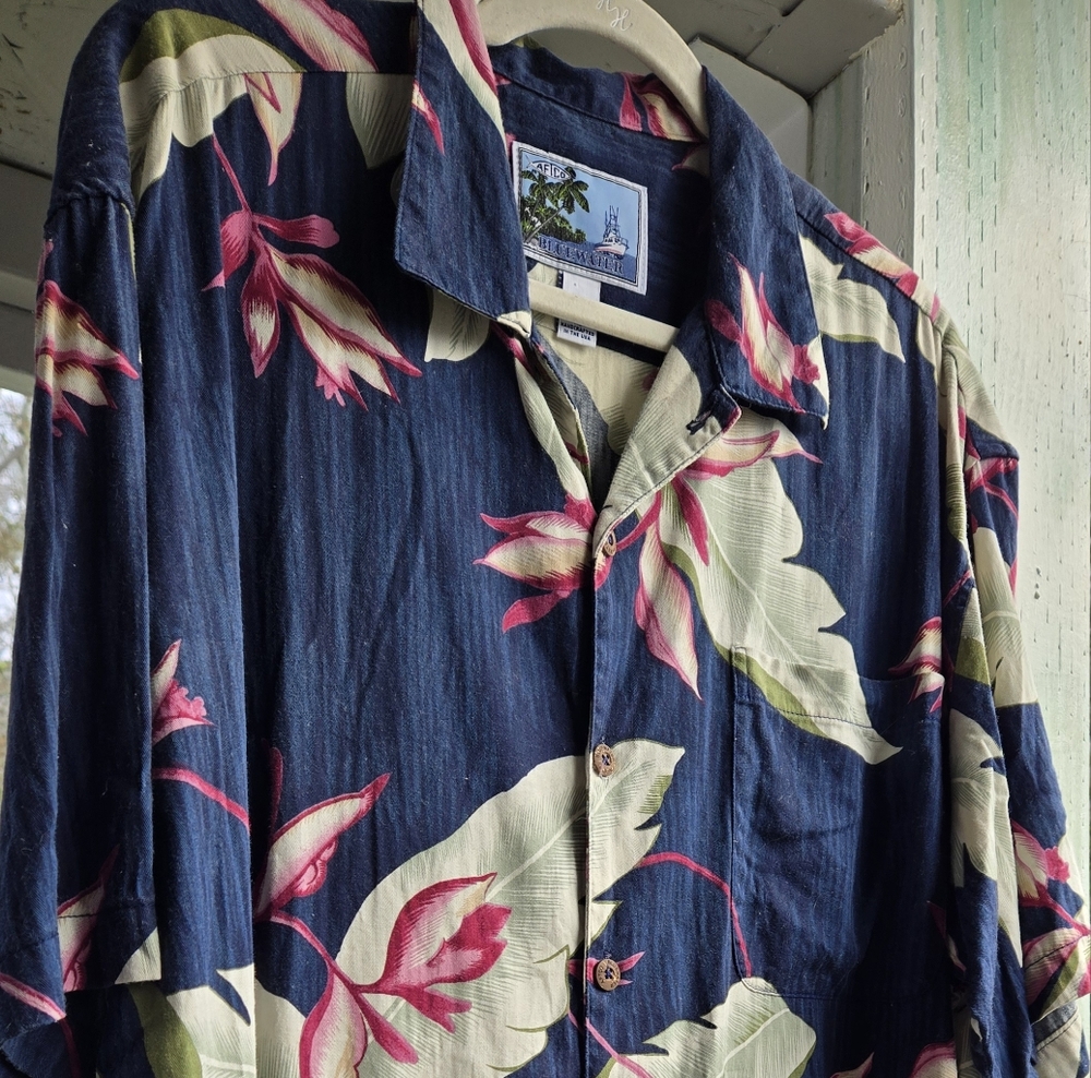 AFTCO Bluewater Wear Hawaiian Shirt